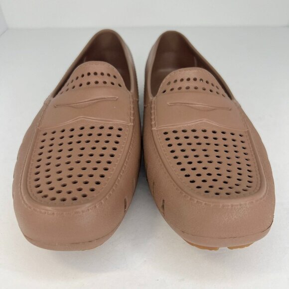 Floaters Mens Brown Casual Rubber Loafer Shoes Slip On Waterproof Low Top Size 9 - Picture 3 of 9